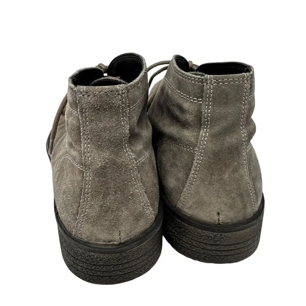 1901 Made in Italy Men's Grey Suede Shock Absorber Lace Up Chukka‎ Boots 44 (10)
